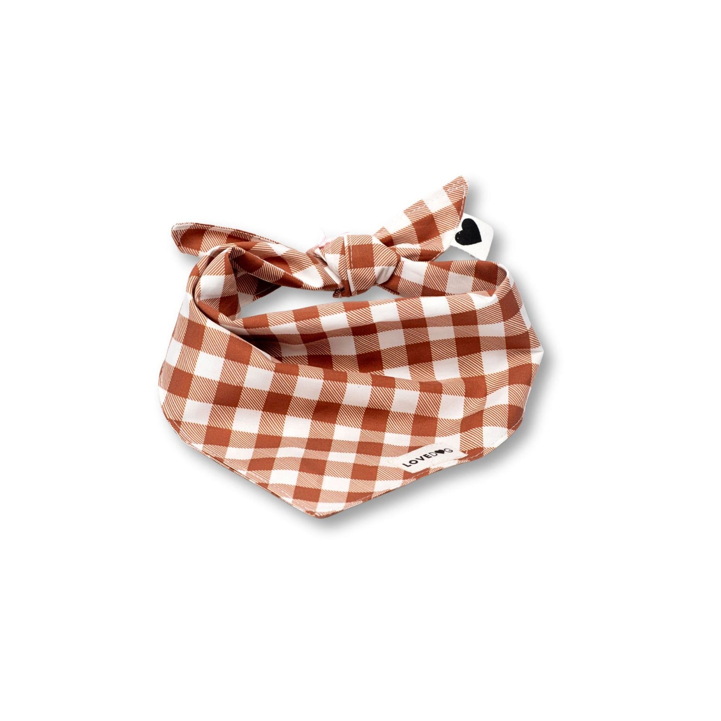 Nutmeg & Cream Checkered Bandana