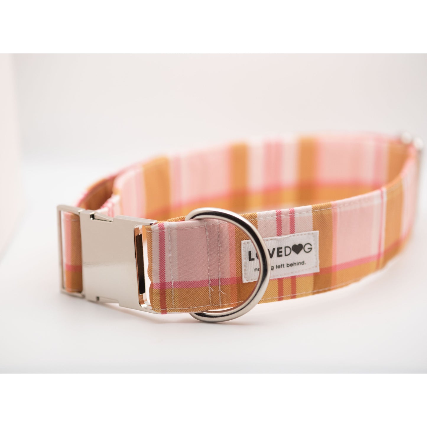 LOVEDOG Pink & Gold Wide Luxe Dog Collar – Luxe & Elegant