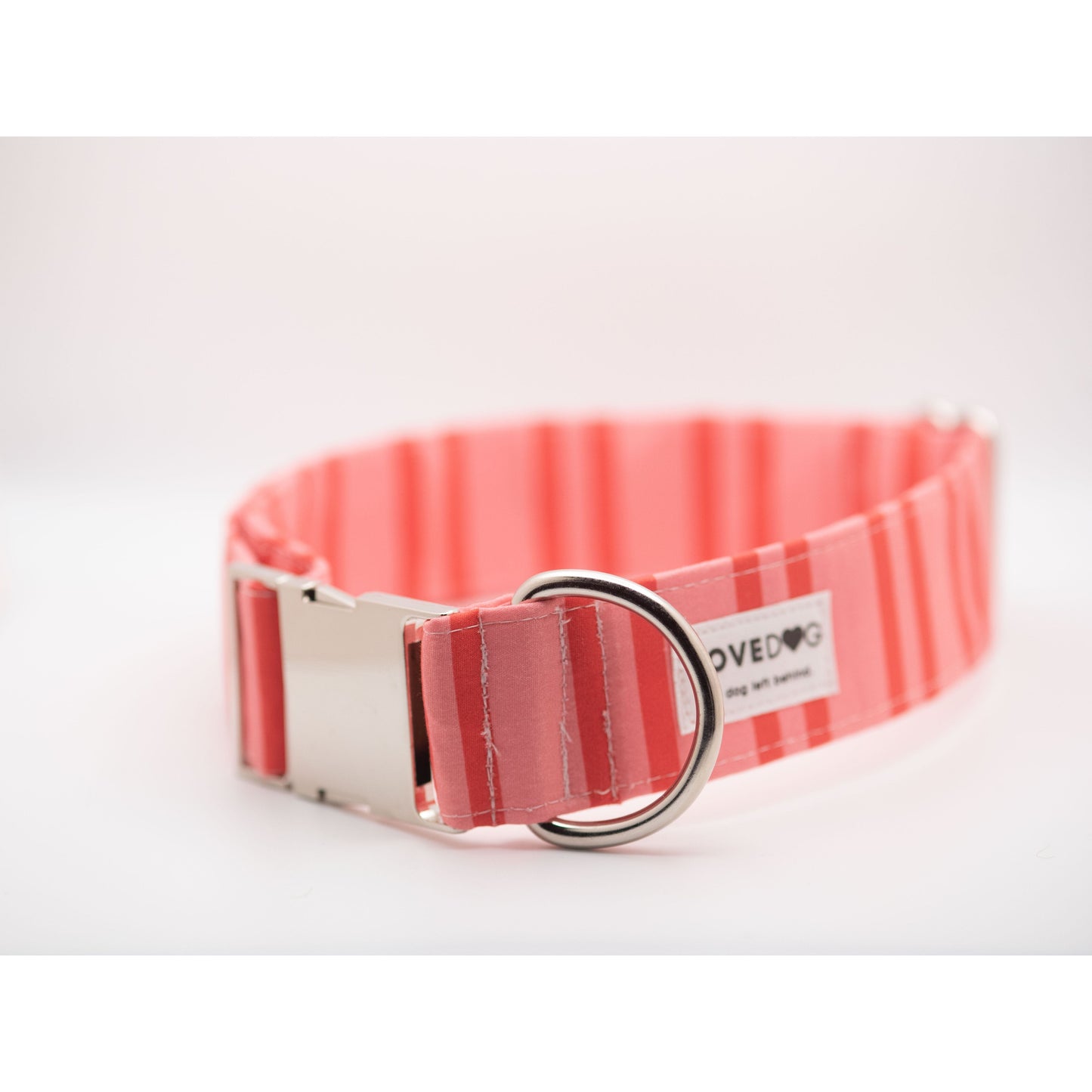 Sherbet Stripes Wide Luxe Dog Collar