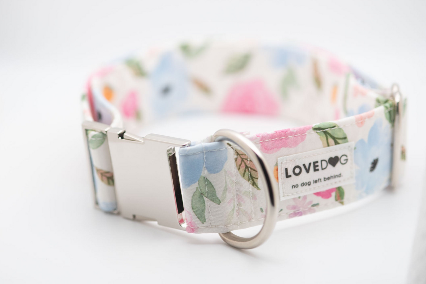 LOVEDOG Wide Luxe Floral Dog Collar