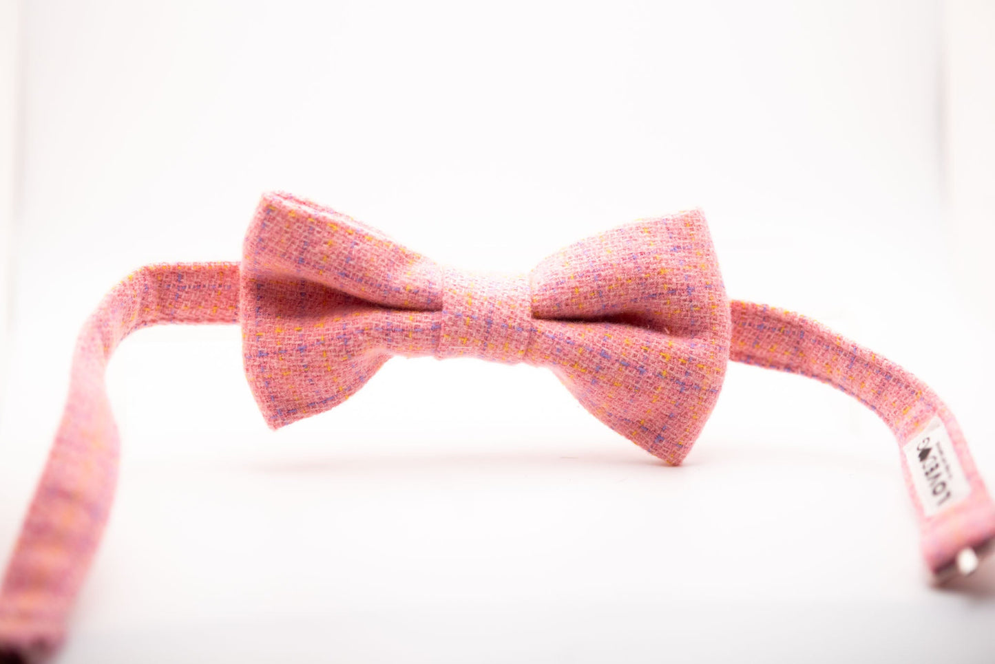 Chanel-Inspired Pink Dog & Dad Matching Bow Tie Set