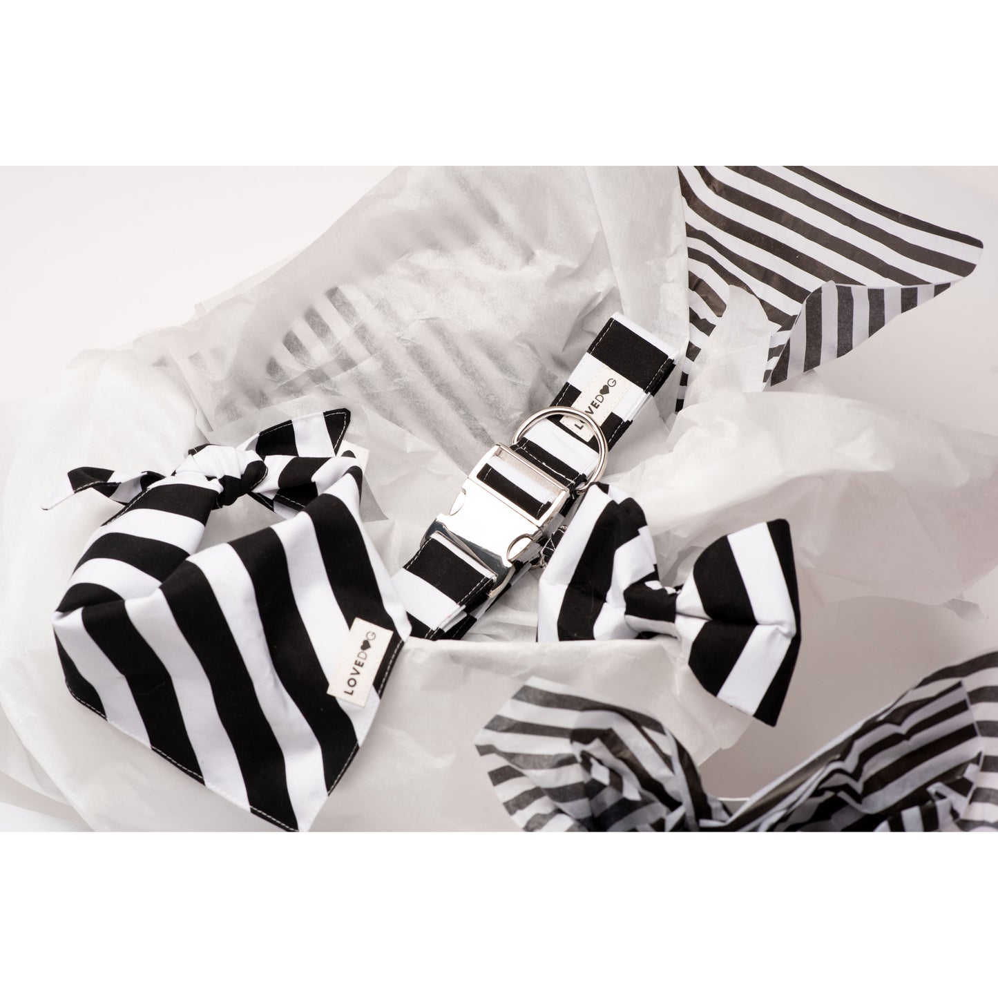 Signature Striped Black & White Collar