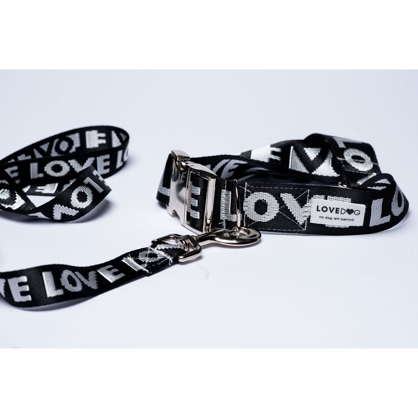 Luxury Handmade "Love" Dog Collar & Leash set