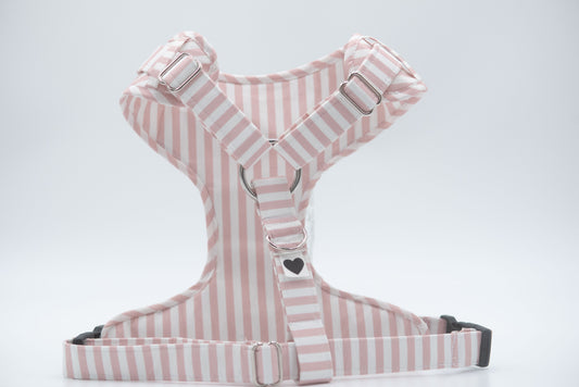 The Blushed Stripe Dog Harness