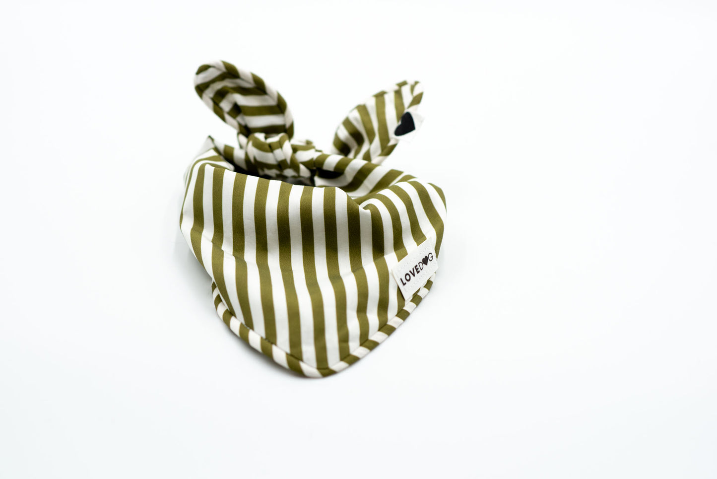 The Mossy Stripe Dog Bandana