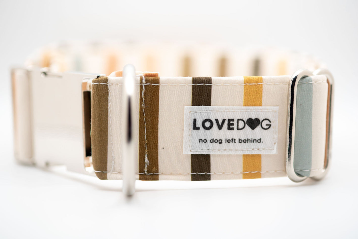 LOVEDOG Boho Stripes Wide Luxe Dog Collar