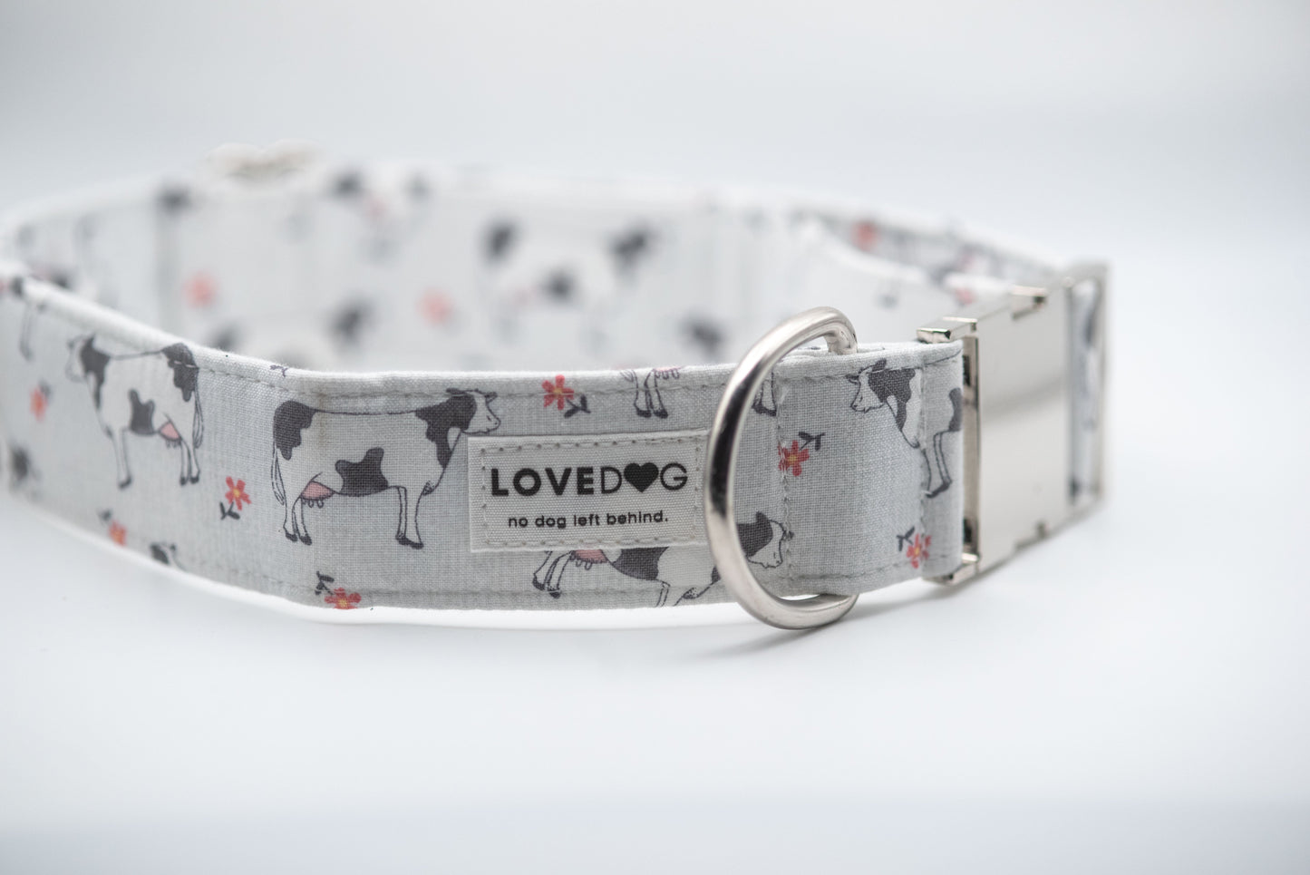 LOVEDOG Wide Luxe Moo Dog Collar
