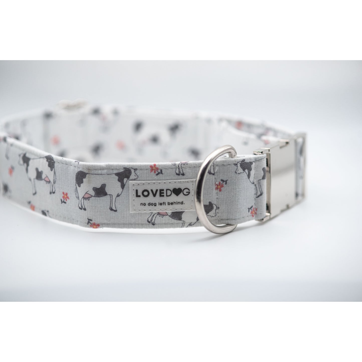 LOVEDOG Wide Luxe Moo Dog Collar