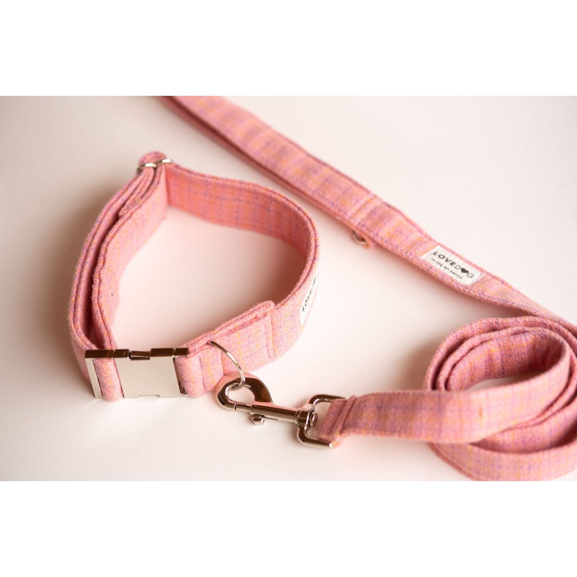 "Jackie O" Fat Collar in Pink Chanel - lovedog