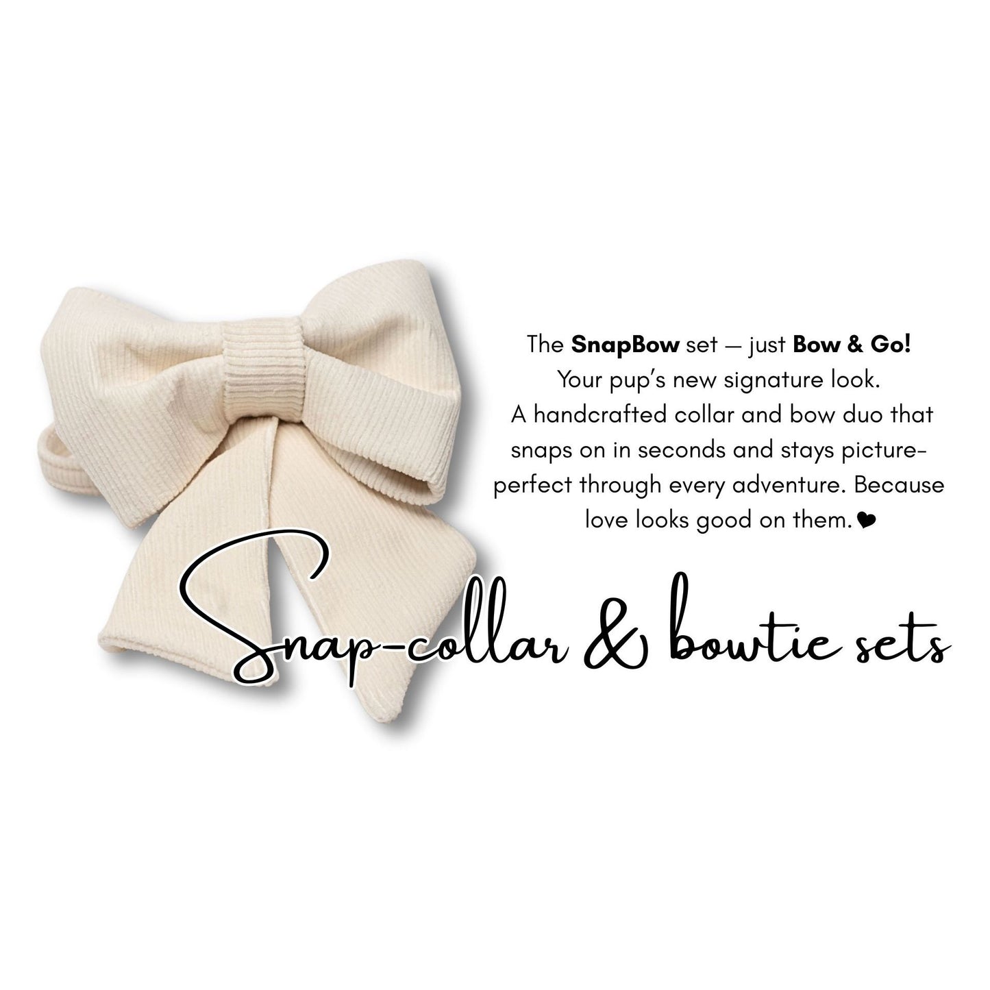 Nutmeg & Cream Snap-Bow Boy Collar