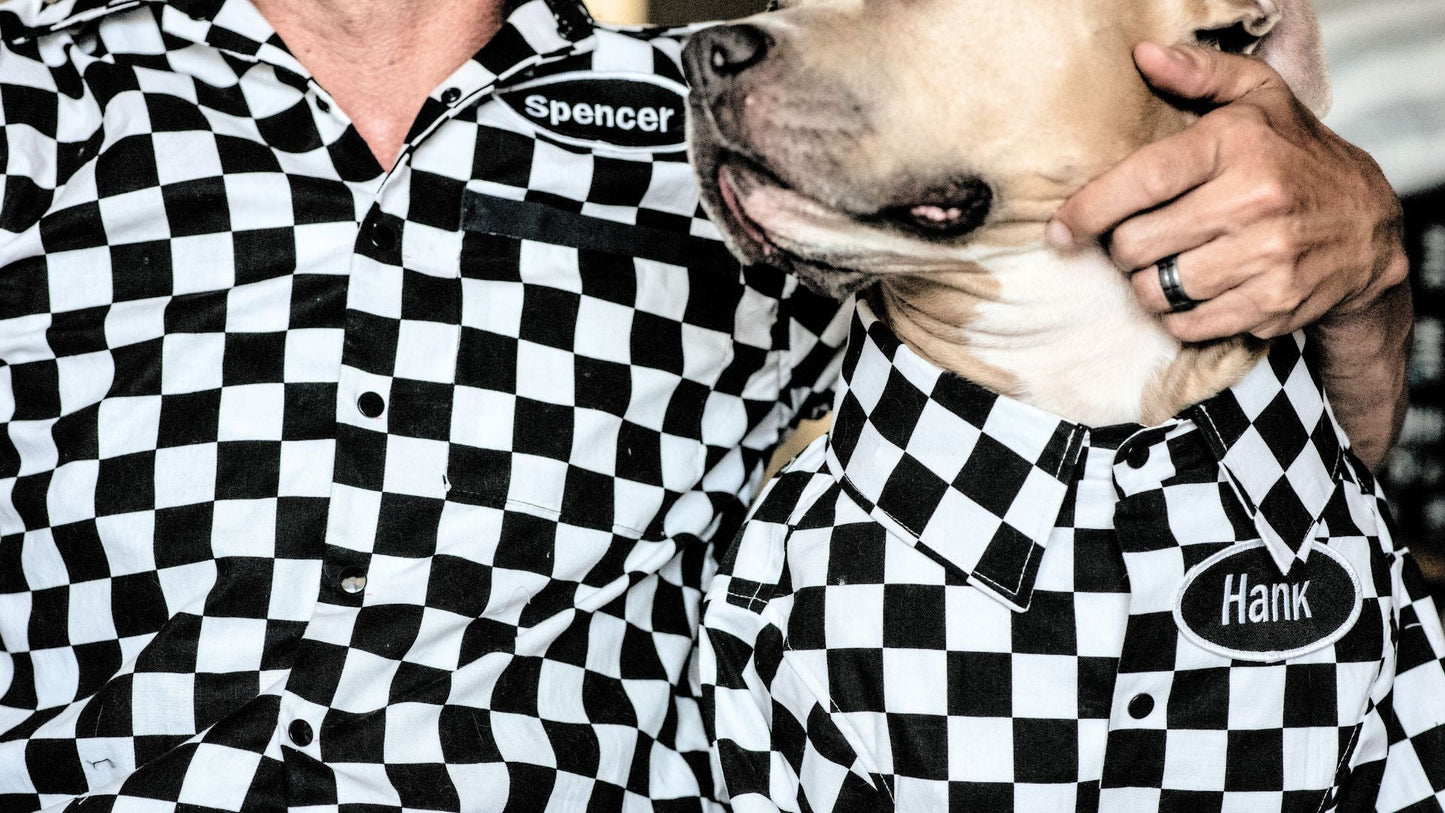 Matching Bowling Shirts for dogs and their people