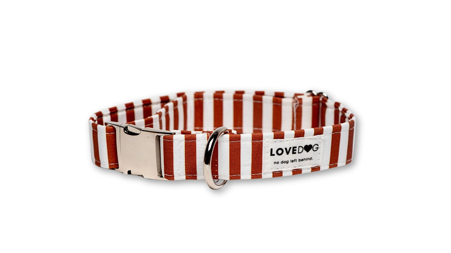 Nutmeg & Cream Dog Collar