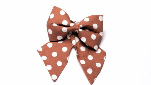 Girl SnapBow Nutmeg & Cream