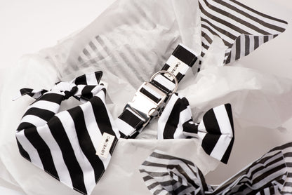 Signature Striped Black & White Collar