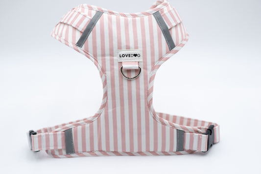 The Blushed Stripe Dog Harness