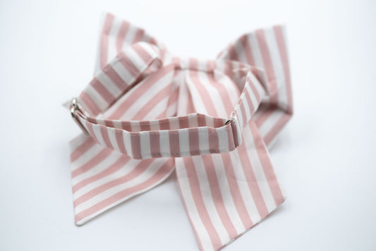 The Blushed Stripe Girlbow Snap-Collar