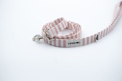 The Blushed Stripe Dog Leash