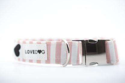 The Blushed Stripe Dog Collar