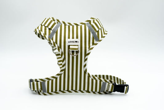 The Mossy Stripe Dog Harness