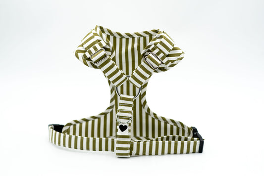 The Mossy Stripe Dog Harness