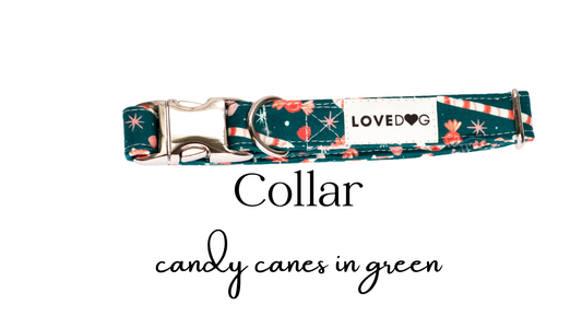 Collar Candy Canes in Green