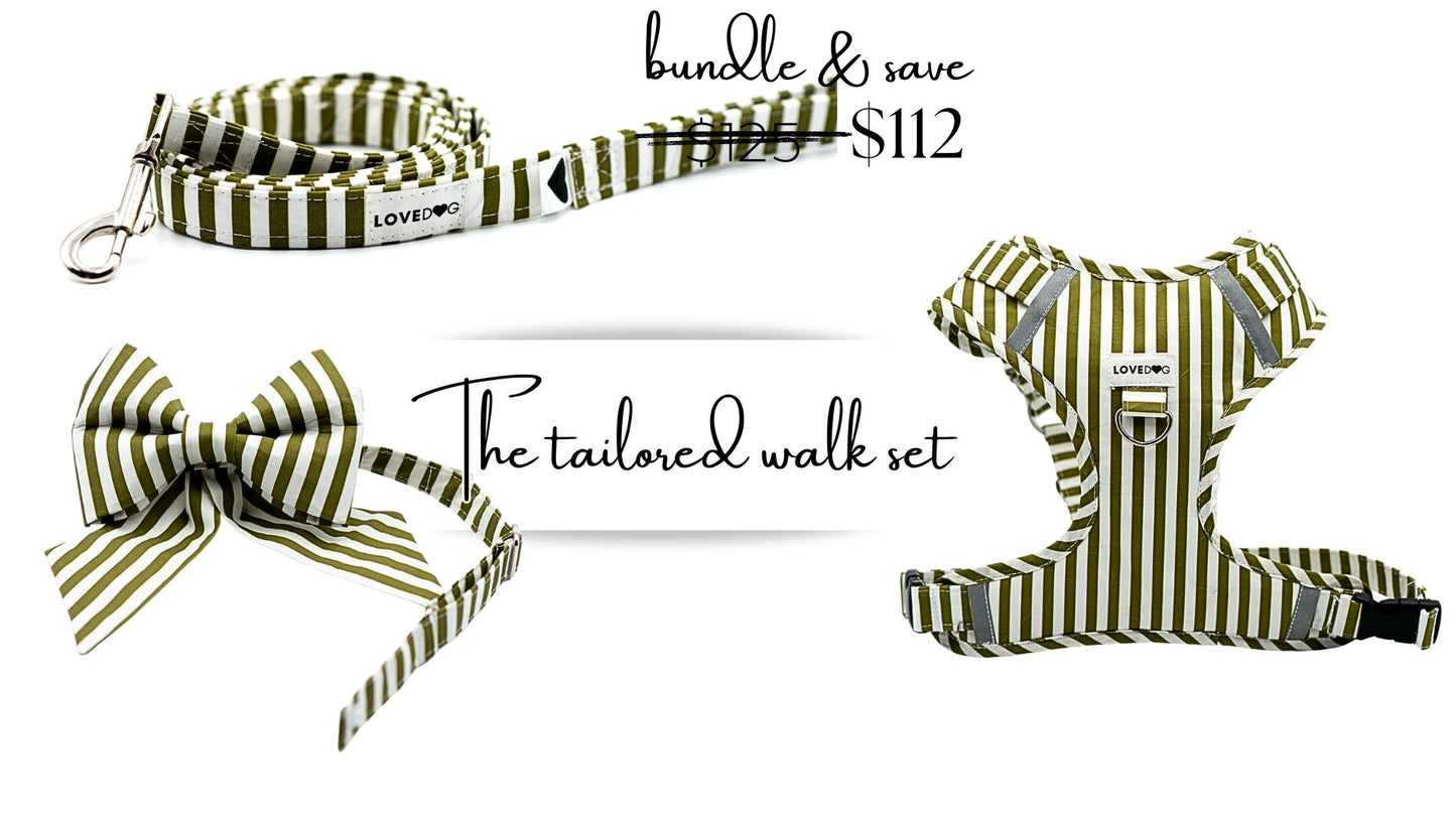 The Mossy Stripe Tailored Walk Set